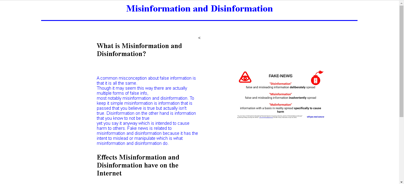 Misinformation